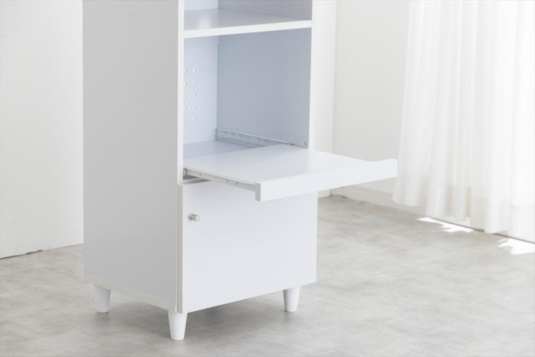 【送料無料】【幅45cm】スリムレンジ台 ボード キッチン収納 棚 コンセント