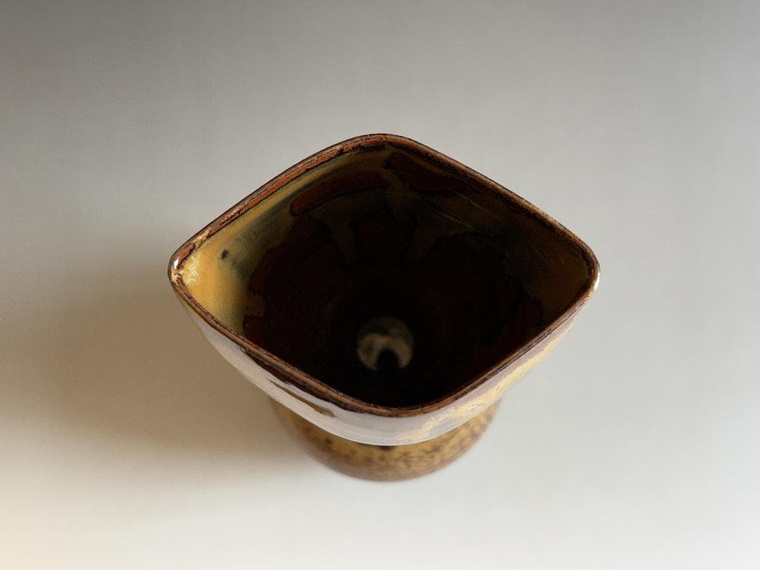 碧山作　高取焼　花入　茶道具