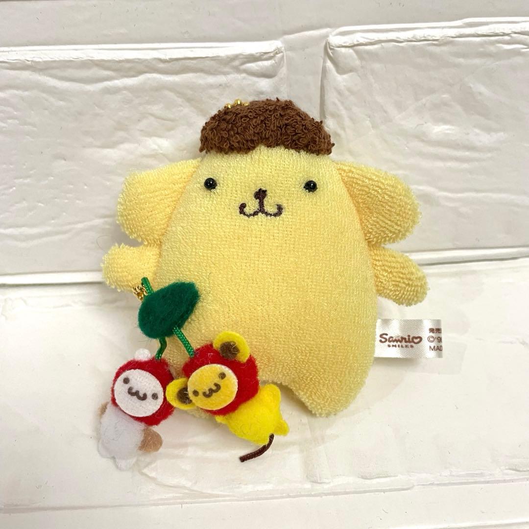 ♡激レア♡初期 サンリオ ポムポムプリン さくらんぼ マスコット チェーン付き