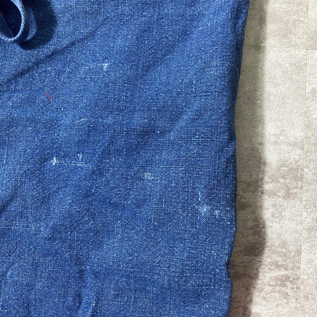 60s- Bergard エプロン インディゴリネン ブルー