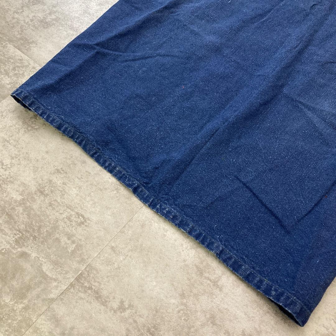 60s- Bergard エプロン インディゴリネン ブルー