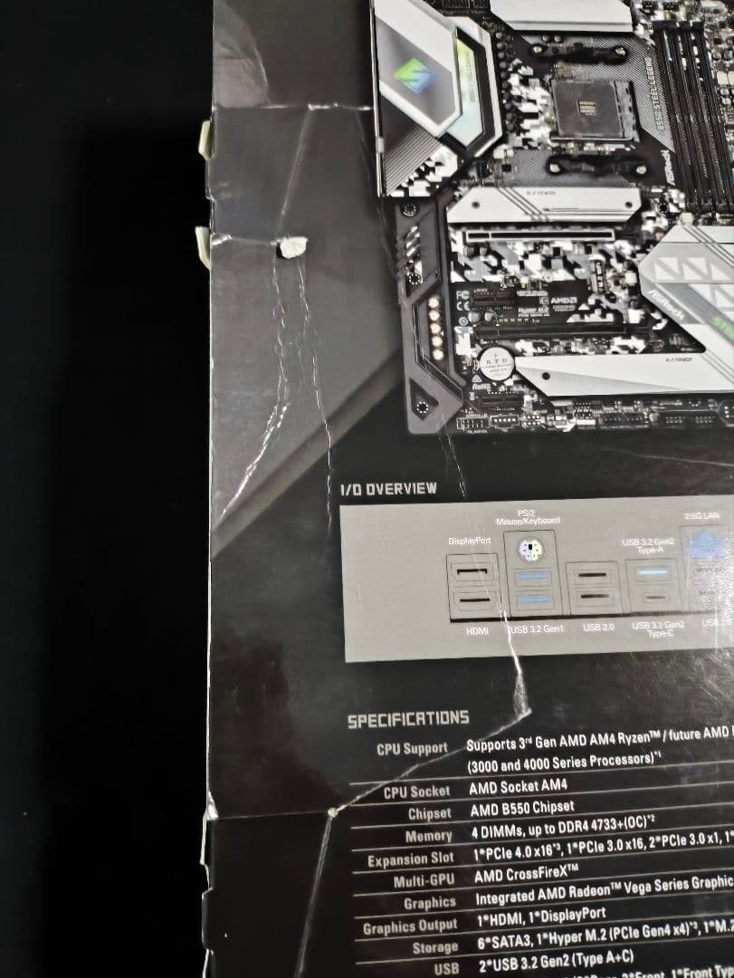 b550 steel legend 動作品 マザーボードのみ