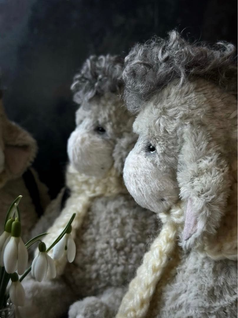 しょんぼりロバさん アーティストベア 驢馬 テディベア ぬいぐるみ 海外作家様