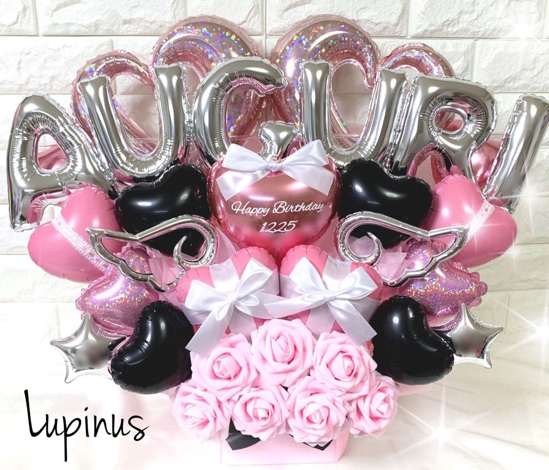 オーダー PINK バルーンアレンジ  推し活 生誕祭 ライブ 卒業式 成人式