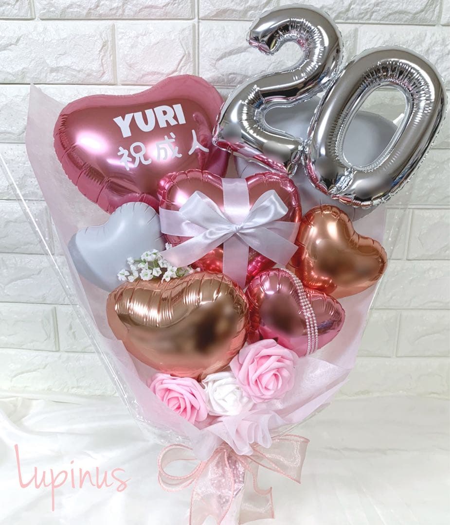 オーダー PINK バルーンアレンジ  推し活 生誕祭 ライブ 卒業式 成人式
