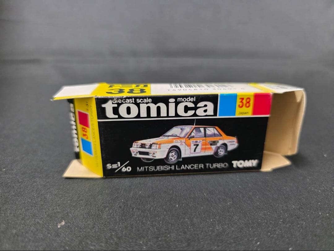 トミカ黒箱38三菱ランサーターボ (日本製)
