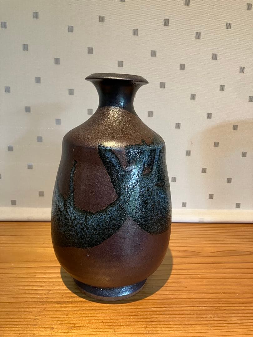 釉薬が美しい花器、美品
