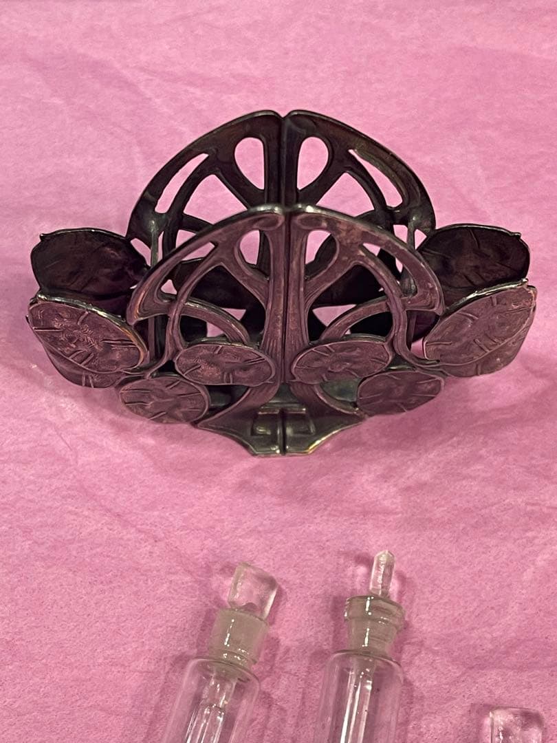 アンティークフランス アールヌーボー ボトルホルダー Art Nouveau