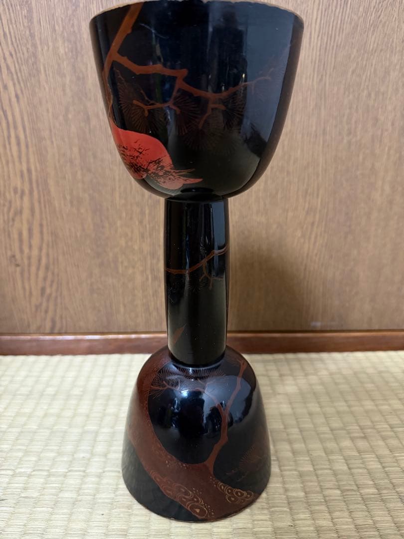 和楽器　鼓　胴　小鼓　蒔絵　木製