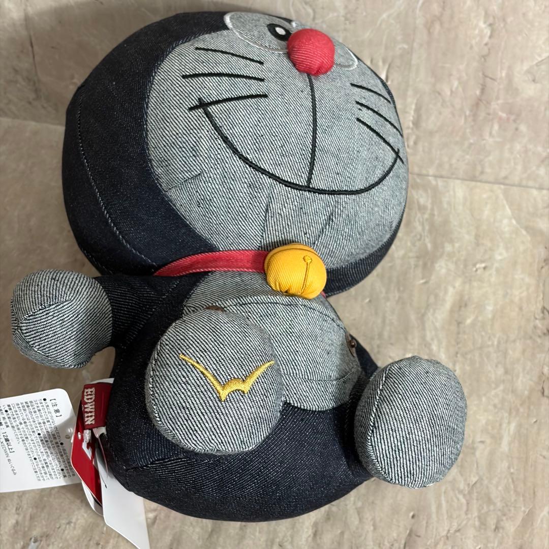 EDWIN × ドラえもん コラボ ぬいぐるみ 2123 インディゴブルー 座り