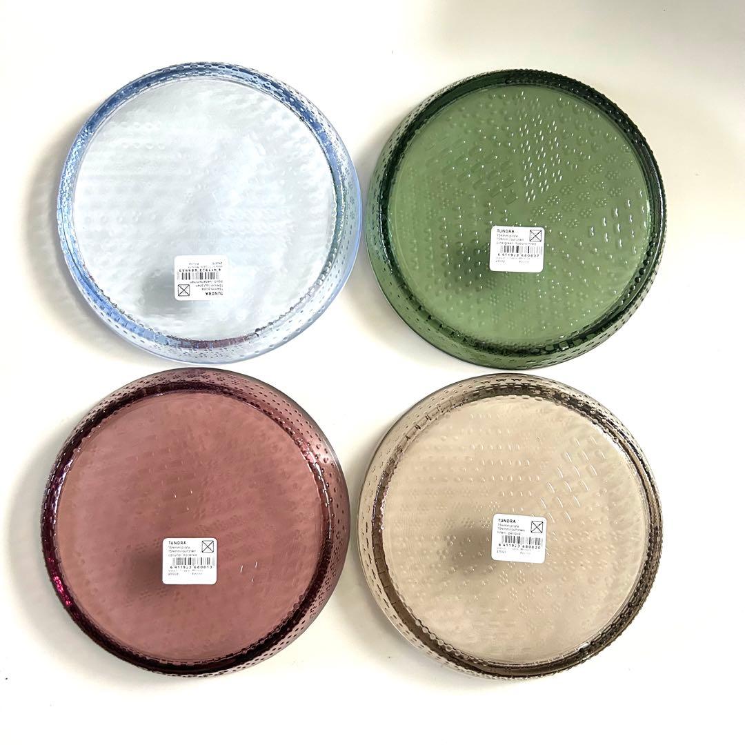 新品イッタラツンドラ プレート アクア リネン グリーン カルーナ