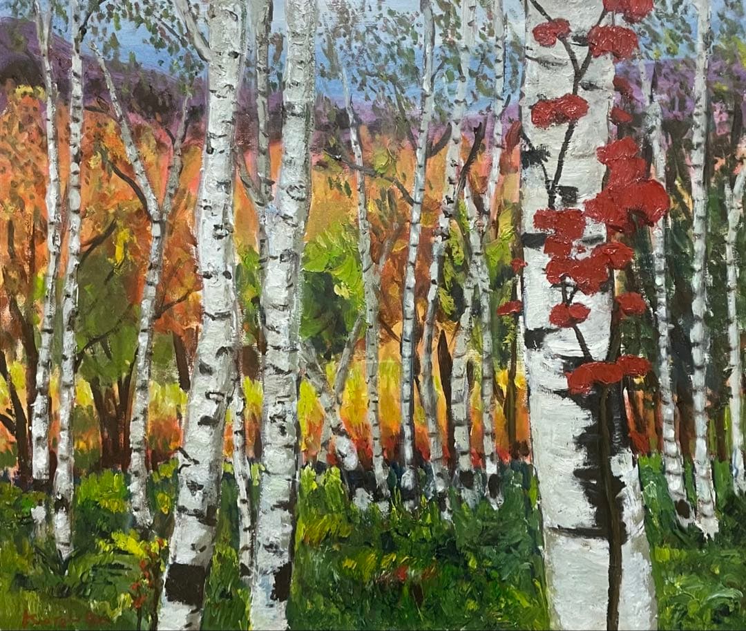 小倉毅士　油彩　10号　日本現代美術協会　会員　X513