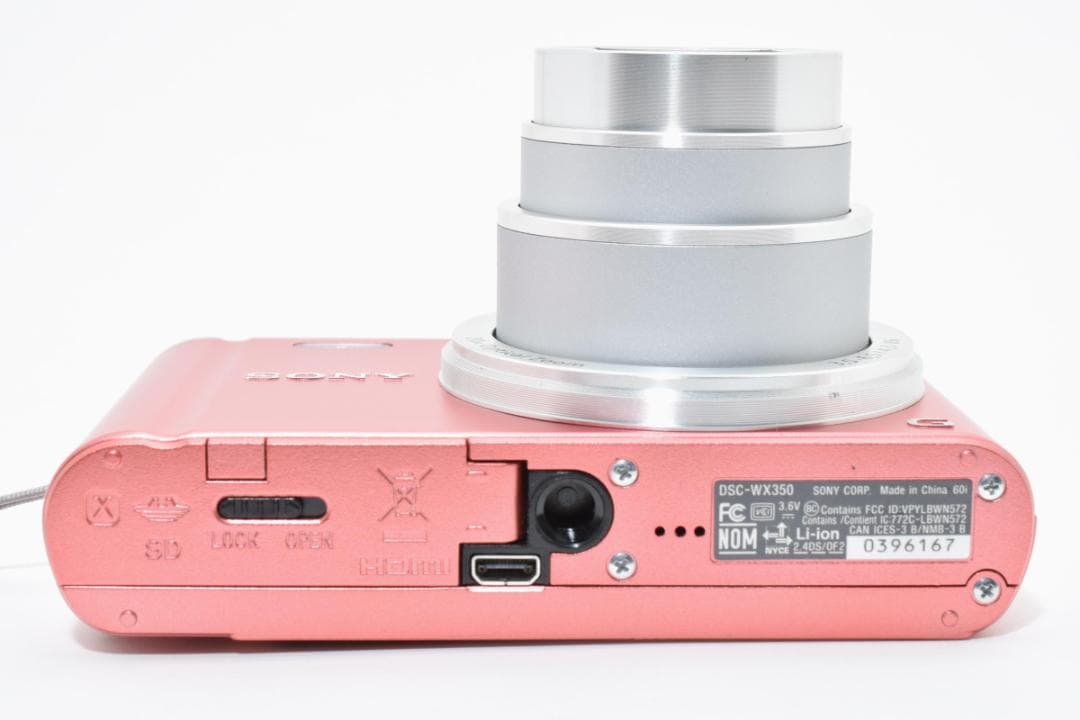 《 美品 》　ソニー　SONY Cyber-shot DSC-WX350 ピンク