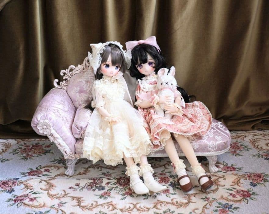ドール用1/4サイズ クラシカルカウチソファ 家具 椅子