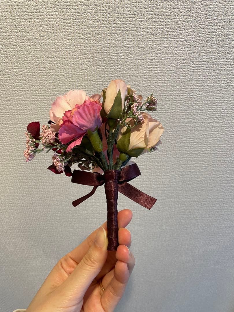 アーティフィシャルフラワー ブーケ ウエディング ブーケ ブートニア