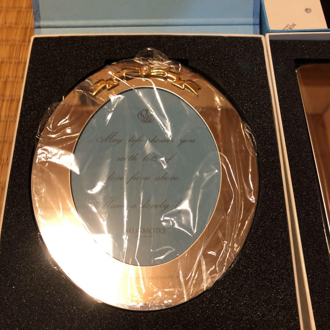 新品 ミキモト 真珠 フォトフレーム 2個