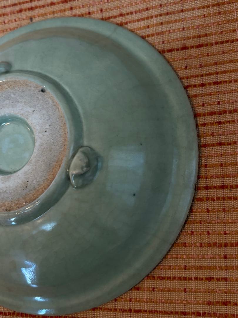 古伊万里　初期青磁皿　三つ足　江戸初期 古美術　骨董