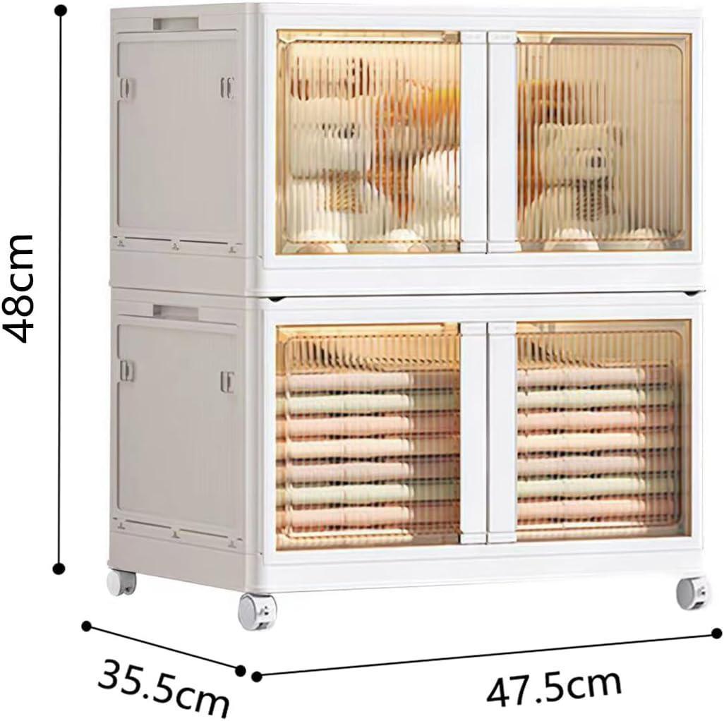 収納ボックス 透明収納ボックス キャスター付き 4個セット