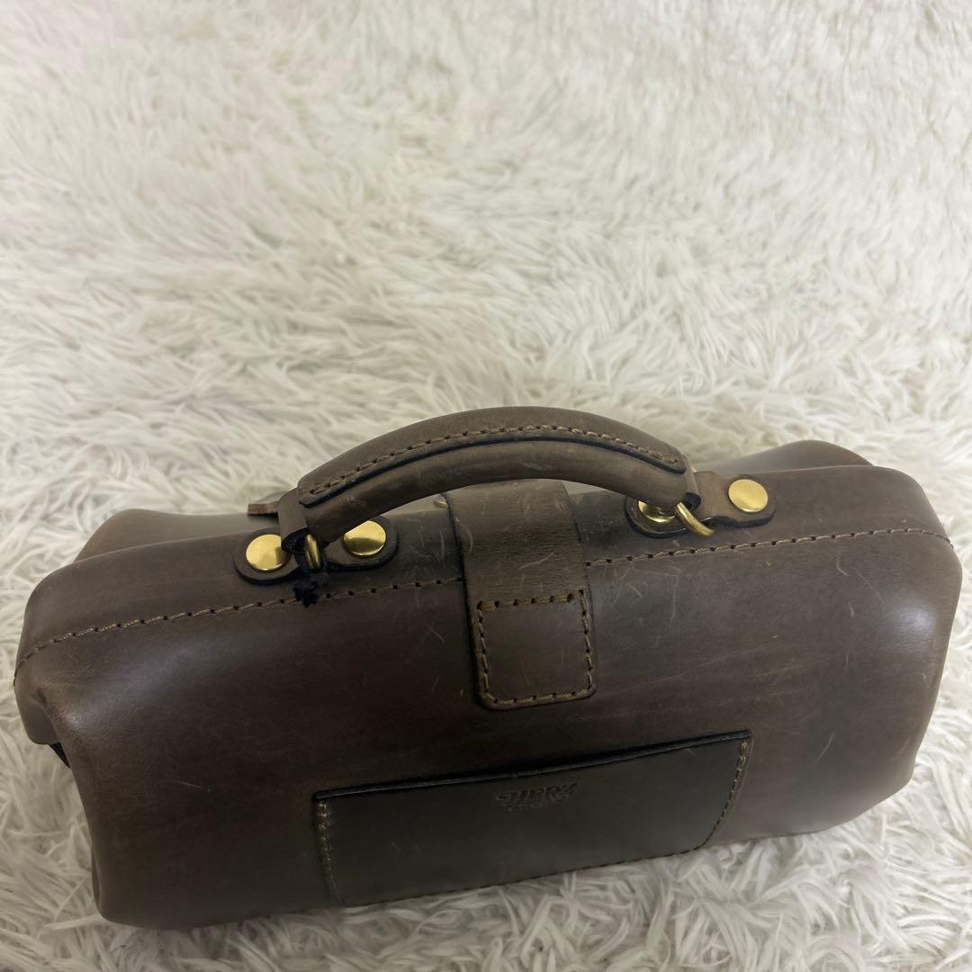 HERZ レザー ミニドクターバッグ 特別革 プルアップレザー　Yサイズ