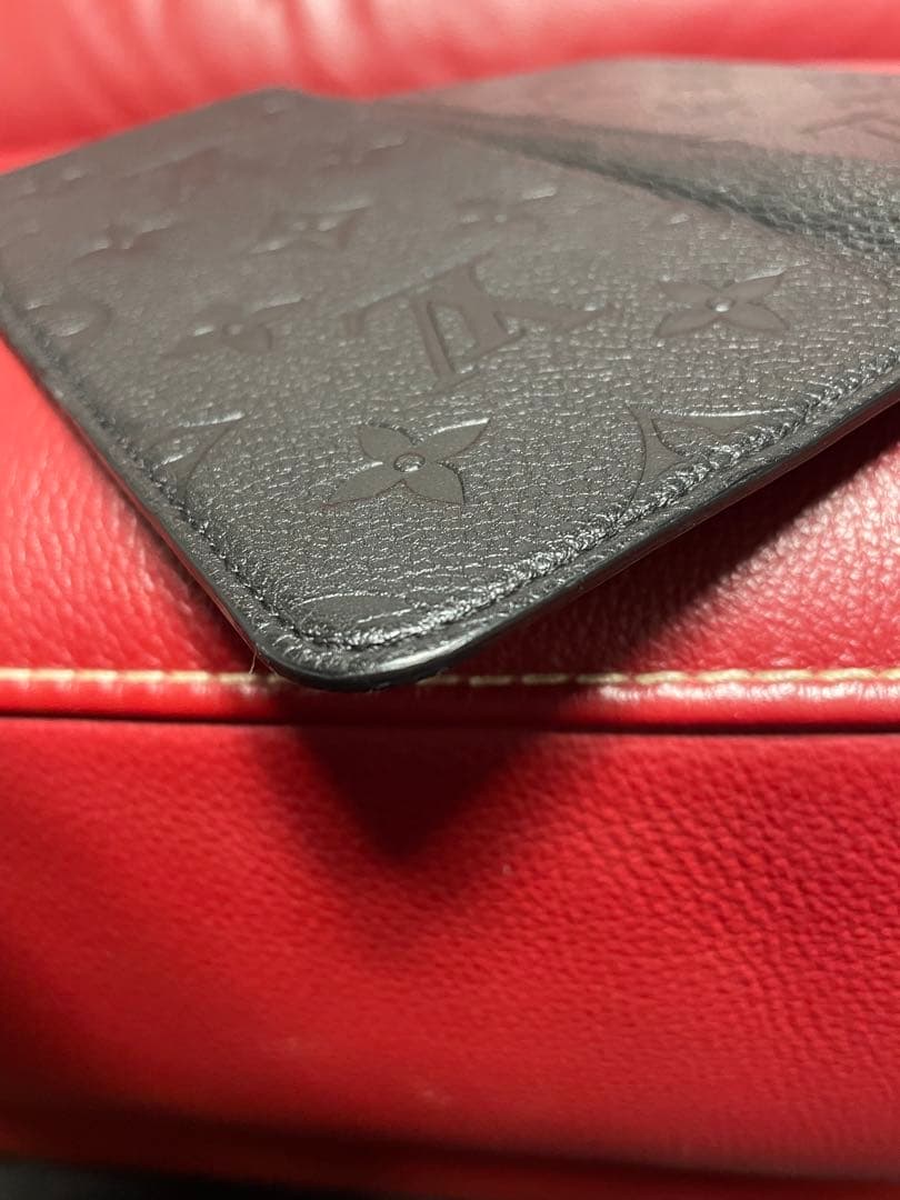 iPhoneⅩ MAX ルイヴィトン　ブラックレザー手帳型ケース