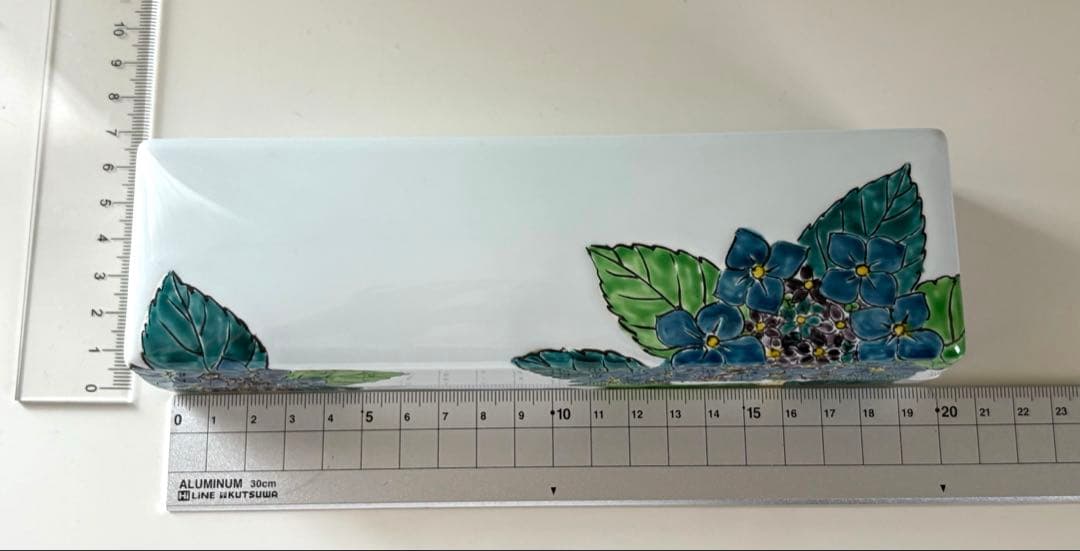 琥山窯　達郎　あじさい陶器製箱