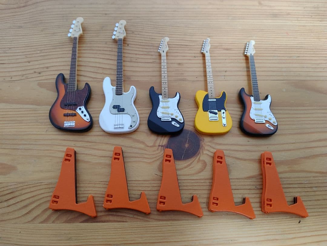 【開封済】Fender Korg Perl ミニチュアコレクション コンプセット