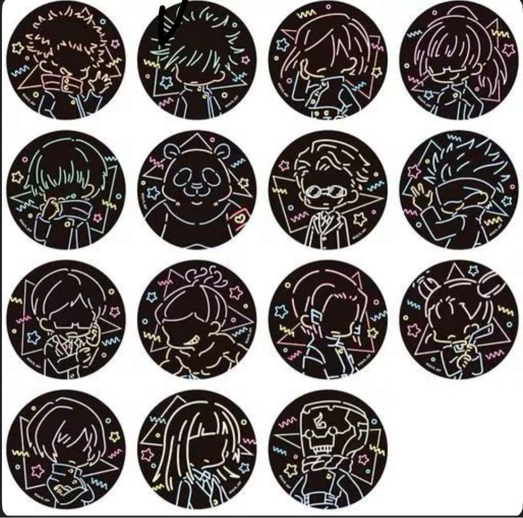 呪術廻戦 ネオンライン缶バッジ　1BOX (全15種セット) uggh