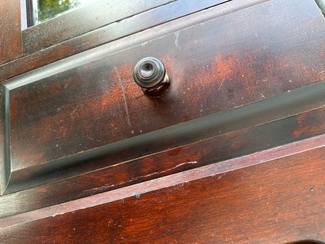 北海道民芸家具 キャビネット 飾り棚 本棚 収書棚 ブックシェルフ 樺材