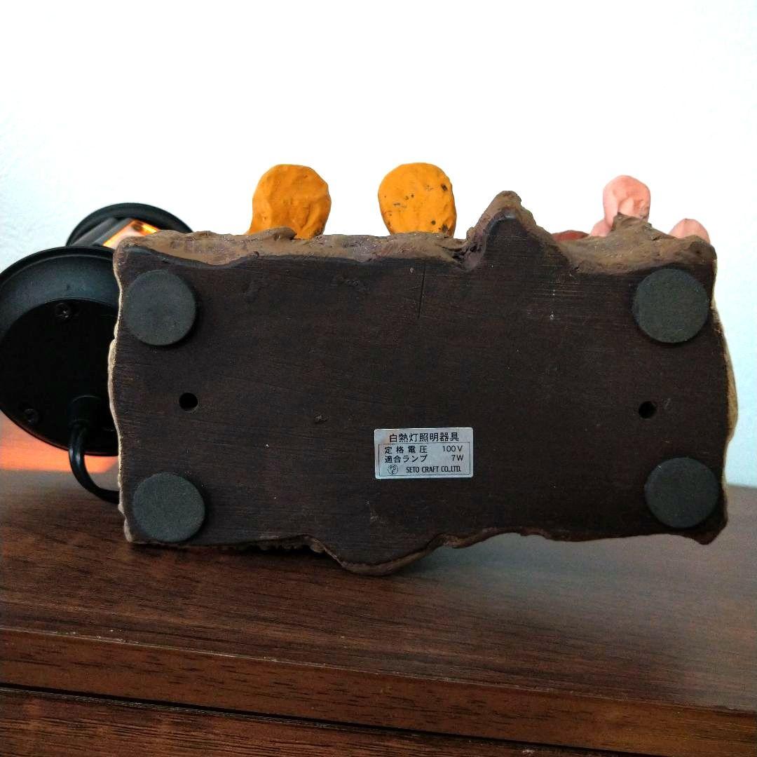くまのプーさんとピグレット ランタン風　置物　ランプ　照明 白熱灯照明器具