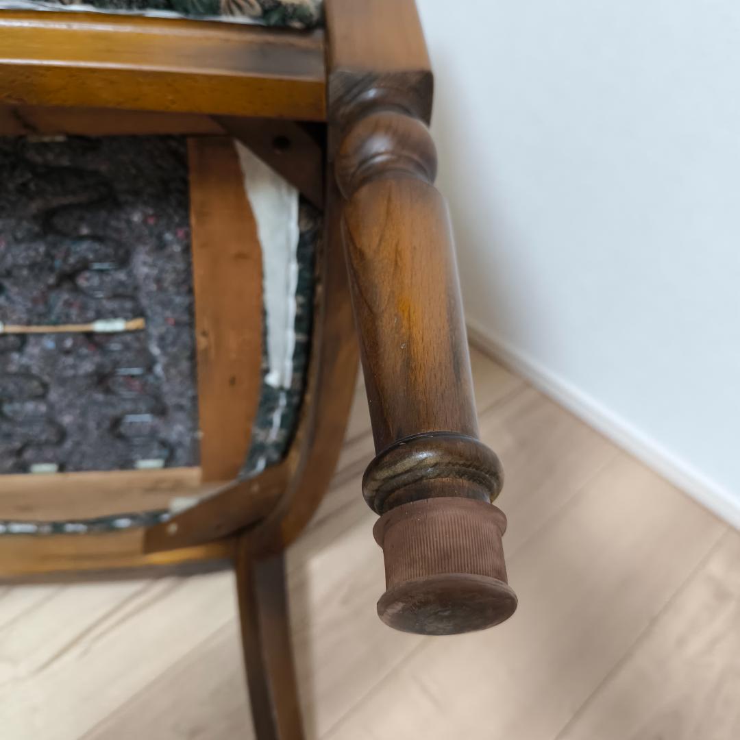 カリモク　コロニアル　一人掛けソファ　シングルソファ