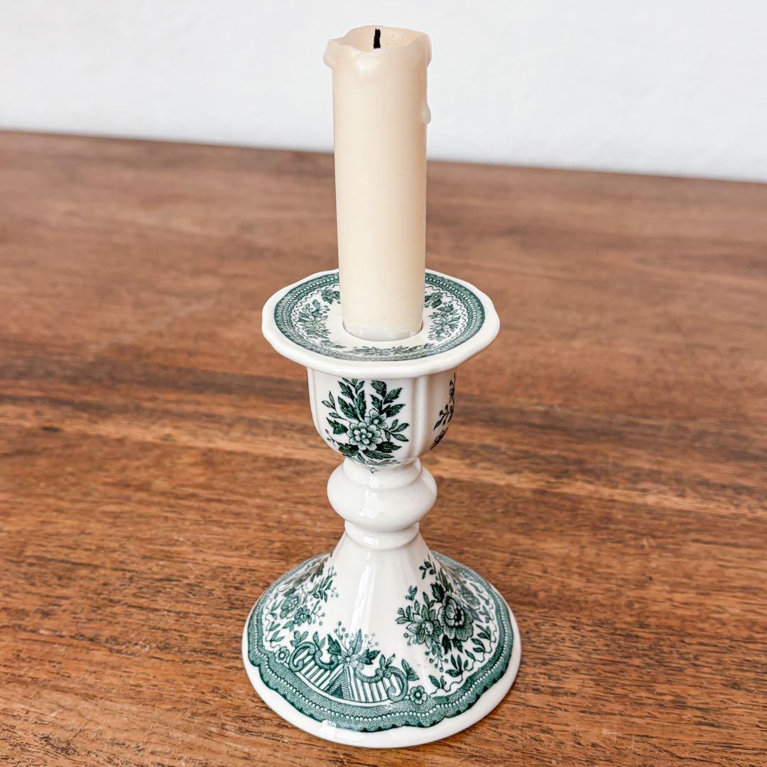 【ドイツ Villeroy & Boch陶器のキャンドルスタンド】ヴィンテージ