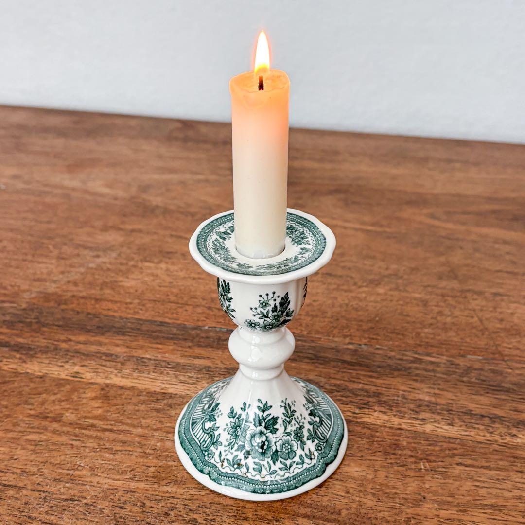 【ドイツ Villeroy & Boch陶器のキャンドルスタンド】ヴィンテージ