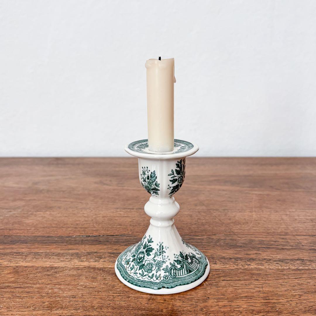 【ドイツ Villeroy & Boch陶器のキャンドルスタンド】ヴィンテージ