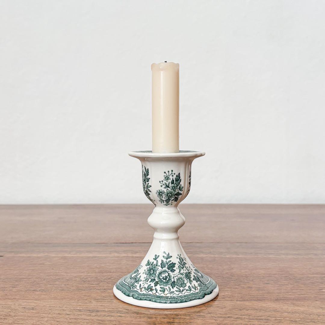 【ドイツ Villeroy & Boch陶器のキャンドルスタンド】ヴィンテージ
