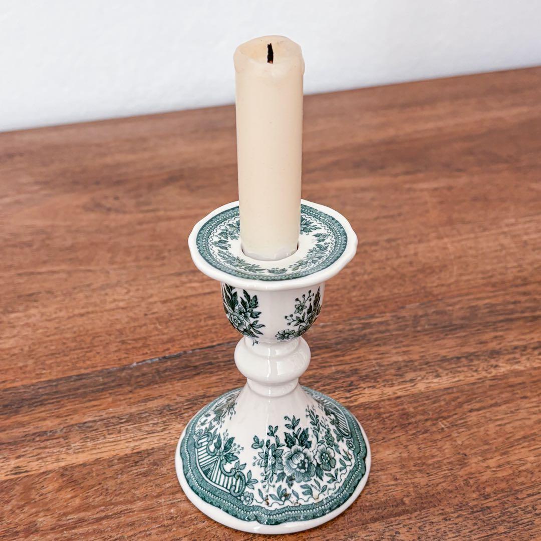 【ドイツ Villeroy & Boch陶器のキャンドルスタンド】ヴィンテージ