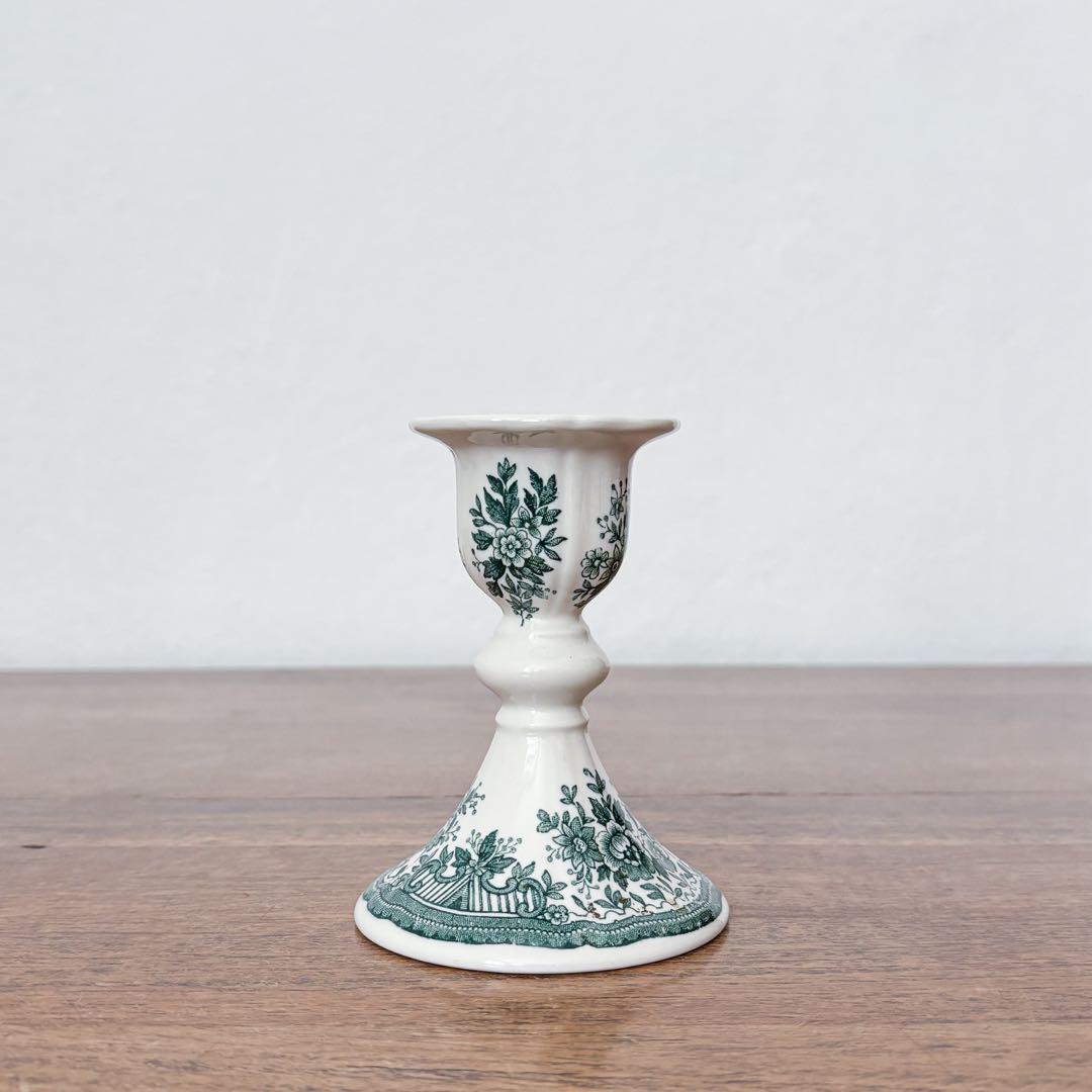 【ドイツ Villeroy & Boch陶器のキャンドルスタンド】ヴィンテージ