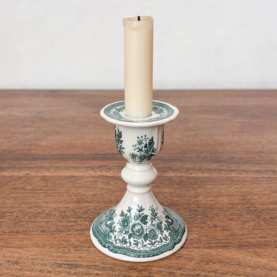 【ドイツ Villeroy & Boch陶器のキャンドルスタンド】ヴィンテージ