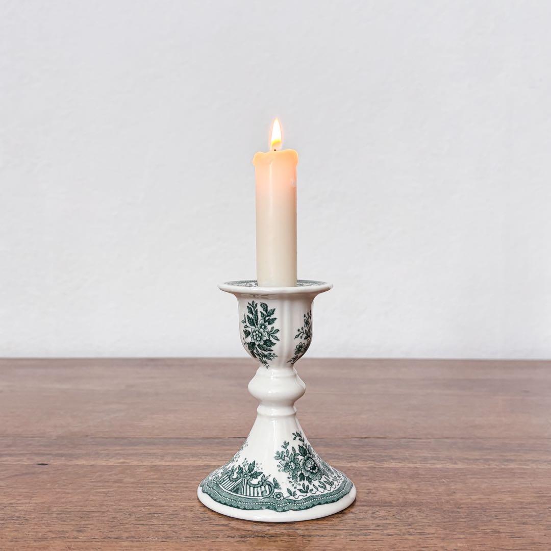 【ドイツ Villeroy & Boch陶器のキャンドルスタンド】ヴィンテージ