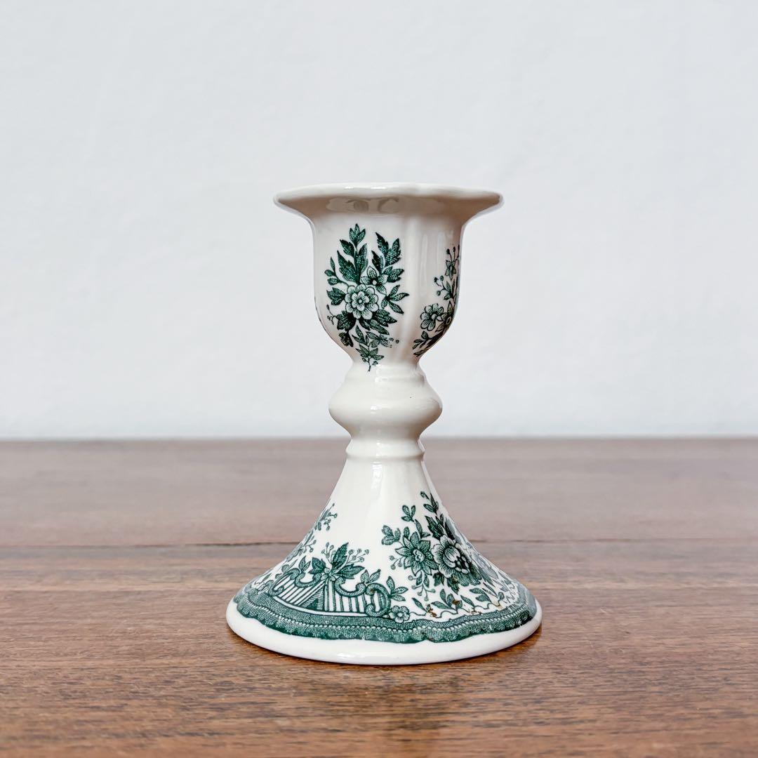 【ドイツ Villeroy & Boch陶器のキャンドルスタンド】ヴィンテージ