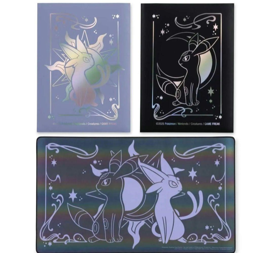 海外ポケモンセンター エーフィ&ブラッキー プレイマット デッキシールド