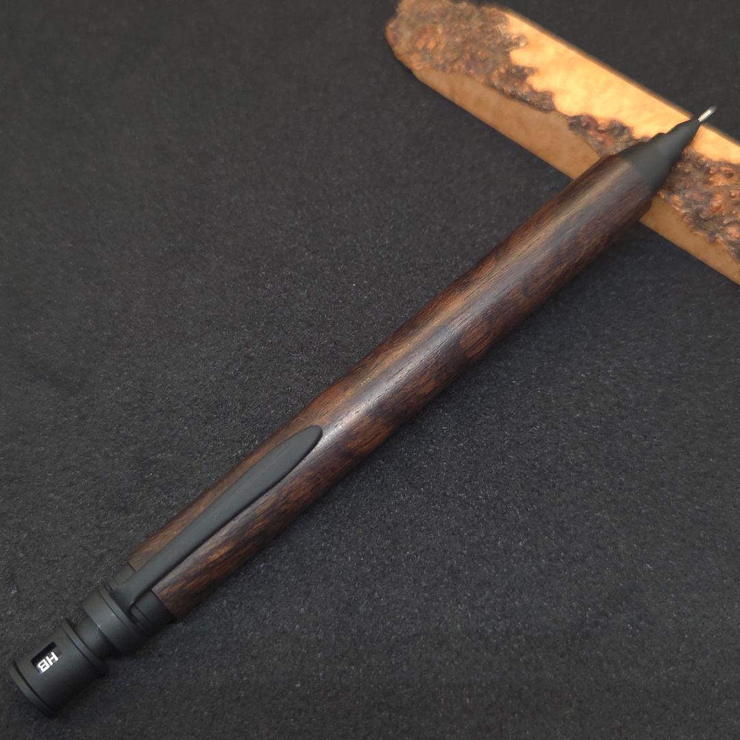 No.18ハンドメイド製図用シャープペンMDS1木軸マダガスカルローズウッド