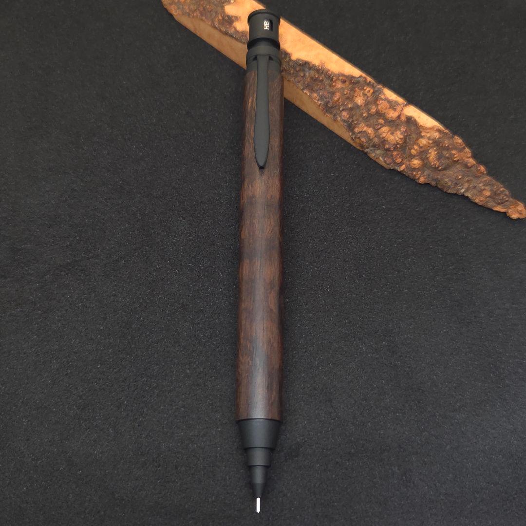 No.18ハンドメイド製図用シャープペンMDS1木軸マダガスカルローズウッド