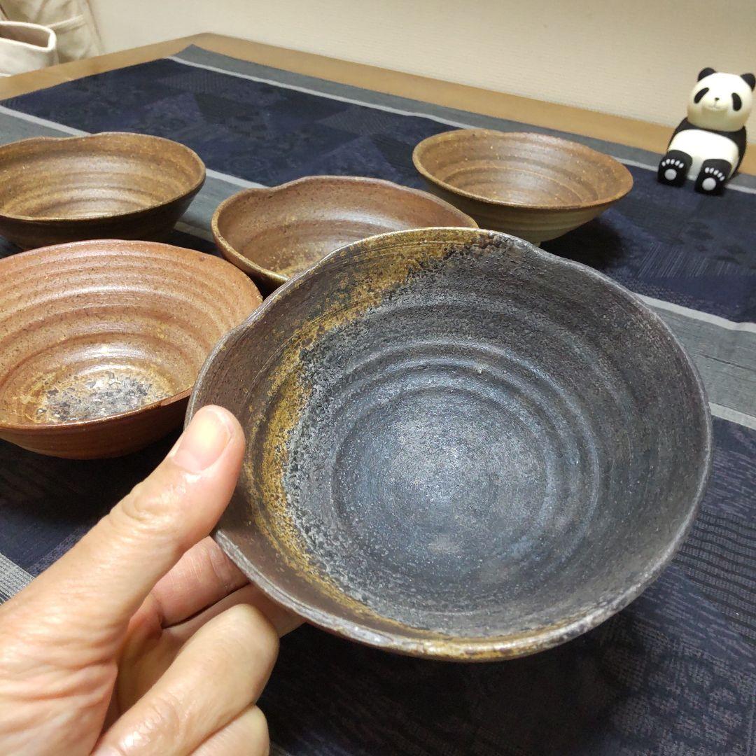 茶碗 5ケ 備前焼 100