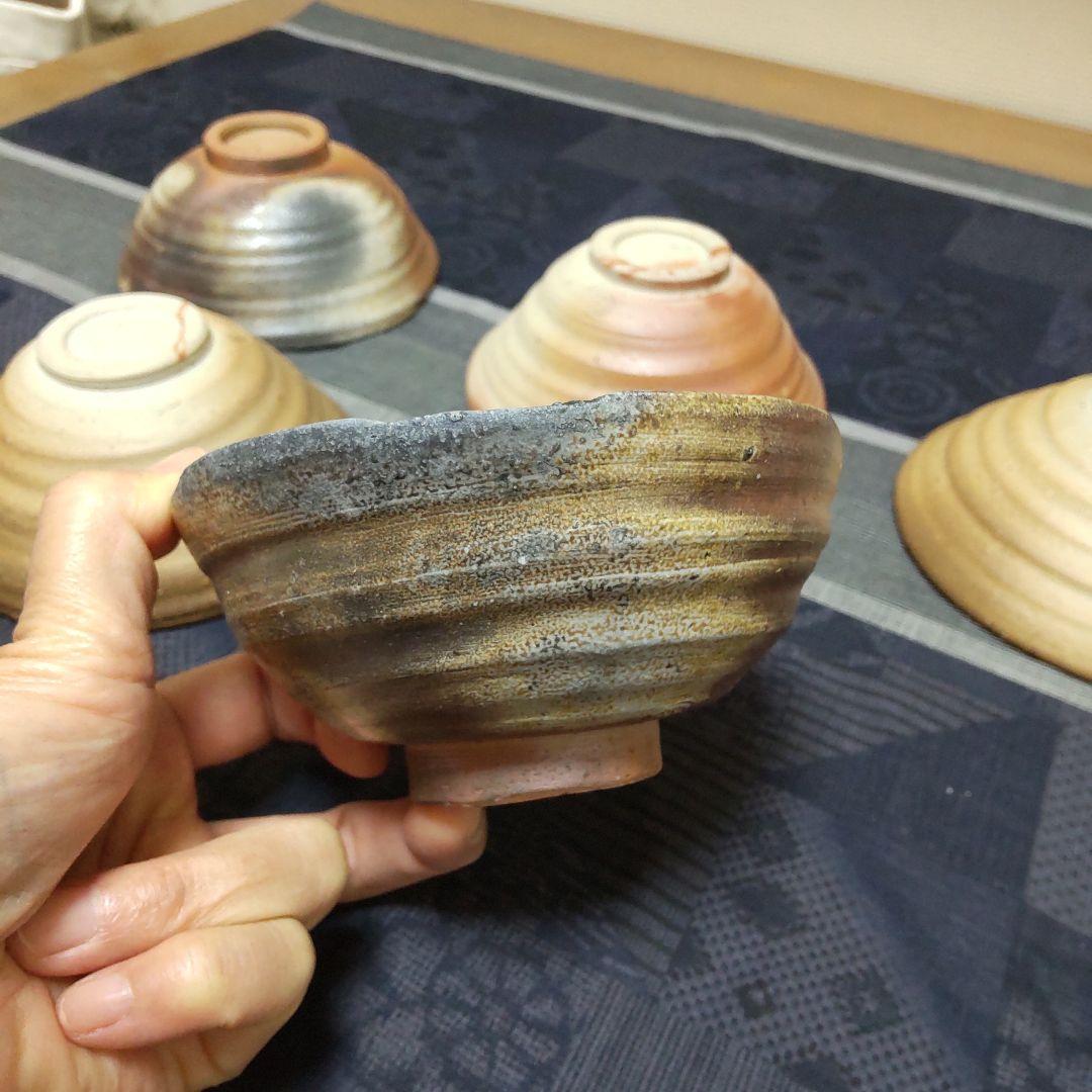 茶碗 5ケ 備前焼 100