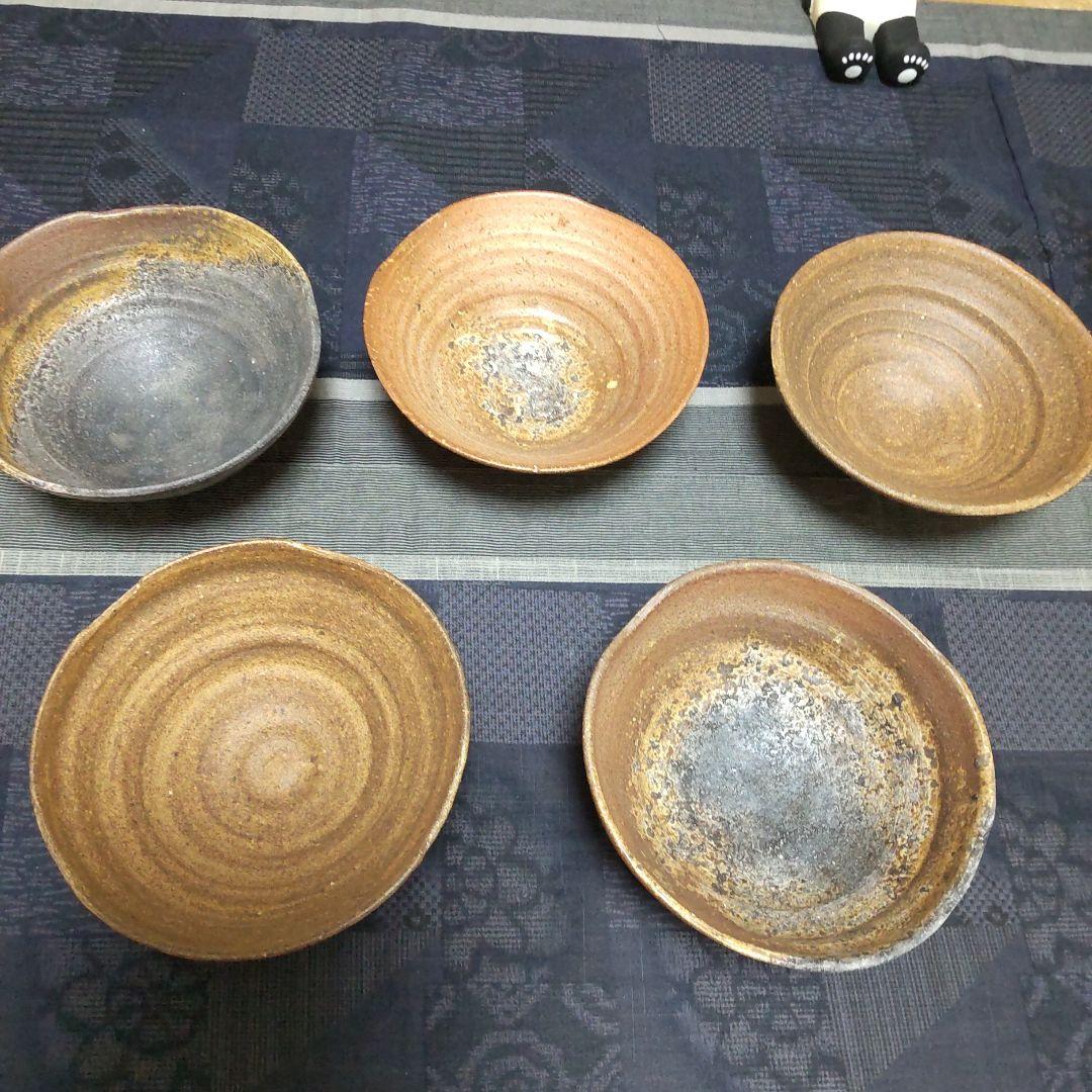 茶碗 5ケ 備前焼 100