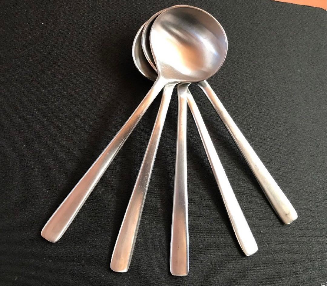 Kay Bojesen カイ・ボイスン　スープスプーン　マット仕上げ　5本セット