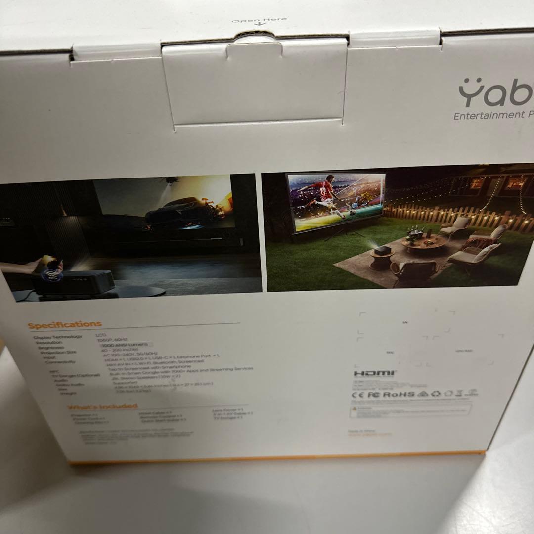 Yaber Smart Projector K2s プロジェクター