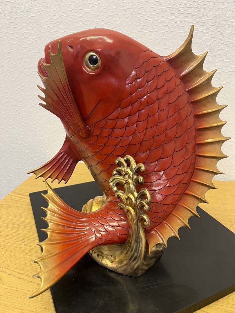 鯛　開運招福　縁起物　金運アップ　真鍮　置物　インテリア