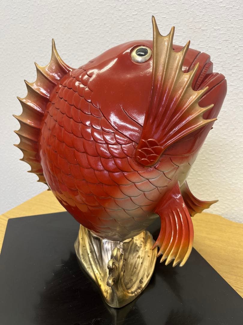 鯛　開運招福　縁起物　金運アップ　真鍮　置物　インテリア