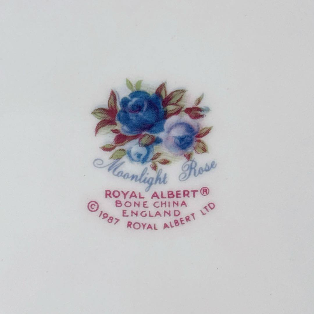 未使用❤️箱入り❤️ロイヤルアルバート❤️ムーンライトローズ❤️サンドイッチプレート